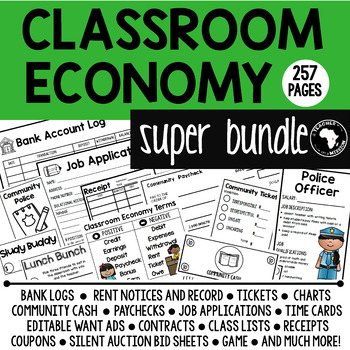 Preview of Classroom Economy Super Bundle: A Classroom Management Tool (NON-EDITABLE)