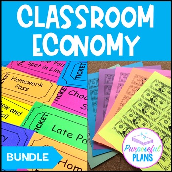 Preview of Classroom Economy System - Classroom Management - Jobs, Cash, & Coupon BUNDLE