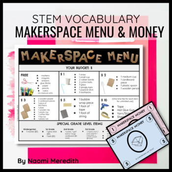 Preview of Classroom Economy System | Makerspace Money and Menu