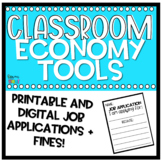 Classroom Economy TOOLS | Student Classroom Fines and Job 