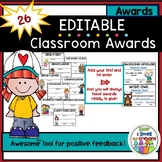 Classroom Editable Awards | Editable Award Certificates | 
