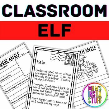 Preview of Classroom Elf Activities Christmas Activities Things To Do in December