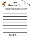Classroom Elf Letter Writing Activity