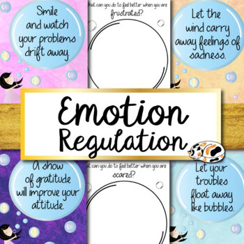 Preview of Classroom Emotion Regulation Posters & Journaling Printable/Digital Activity