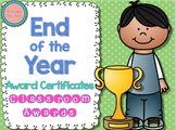 Classroom End of the Year Awards {Editable}