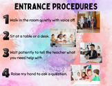 Classroom Entrance Procedures Visual Poster