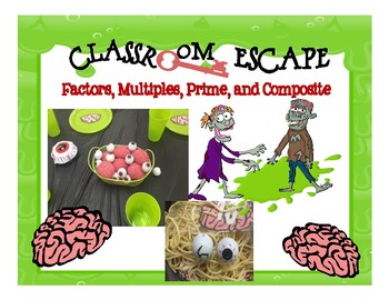 Preview of Classroom Escape: Factors, Multiples, Prime and Composite