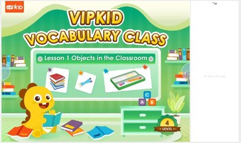 Preview of Classroom Essentials! Learn English with Desks, Maps & Clocks (Vocabulary, Story