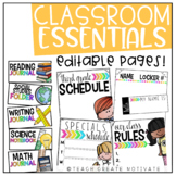 Classroom Essentials Pack {editable}