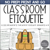 Classroom Etiquette Reader's Theater and Literature Toolkit