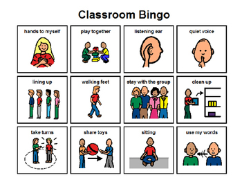 Preview of Classroom Expectation Bingo