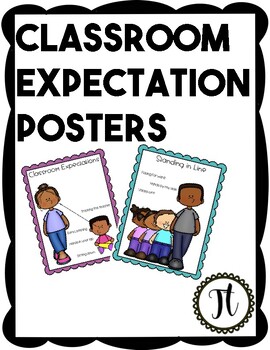 Classroom Expectation Posters by Tastefulteacher | TPT