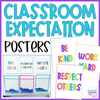 Classroom Expectation Posters by Creatively Teaching First | TPT