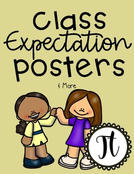 Preview of Classroom Expectation Posters PBIS