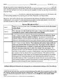 Classroom Expectation Sheet- (Elementary)- A Behavior Plan