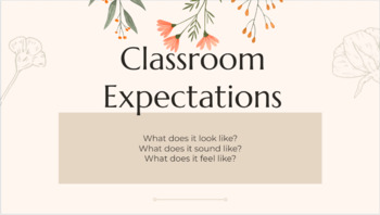 Preview of Classroom Expectation Slides