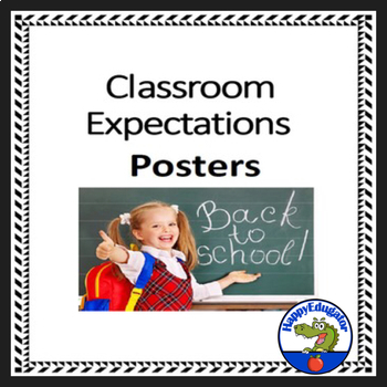 Classroom Expectations - Back to School Rules Posters Classroom Décor