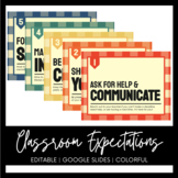 Classroom Expectations | Class Rules Poster | Google Slides