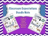 Classroom Expectations Doodle Note