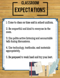 Classroom Expectations Poster