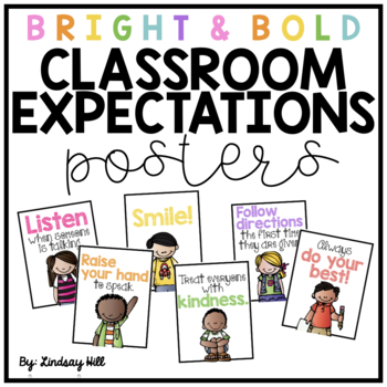 Classroom Rules & Expectations Posters by Lindsay Hill | TpT
