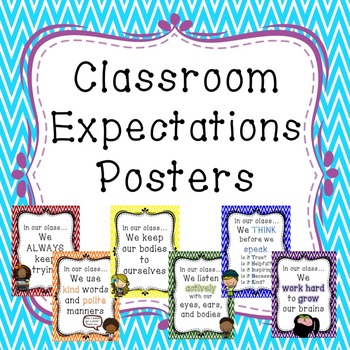 Classroom Expectations Posters by Growth Mindset in Action | TPT