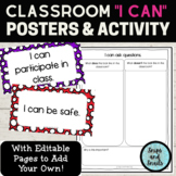 Classroom Rules/Expectations "I Can" Dots Posters and Stud