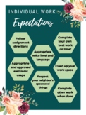 Classroom Expectations Posters (for individual and group work)