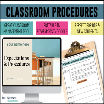 Preview of Classroom Expectations & Procedures - Back to School / New Semester