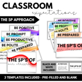 Classroom Expectations - The 5P Approach RAINBOW Theme