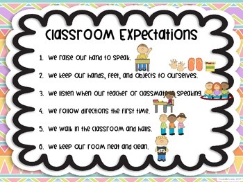  Classroom Expectations Tribal Aztec Bohemian Theme by 