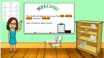 Preview of Classroom Expectations Virtual Escape Room Template