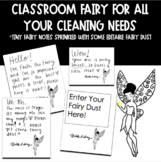 Classroom Fairy Notes for All Your Cleaning Needs! *Editable*