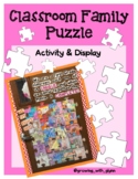 Classroom Family Puzzle: Activity & Display (Back to Schoo