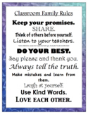 Classroom Family Rules