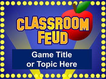 Fillable online family feud template for teachers