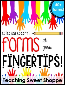 Preview of Classroom Forms at Your Fingertips!