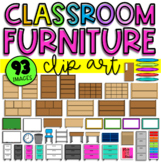 Classroom Furniture Clip Art (Digital . Virtual . Online)