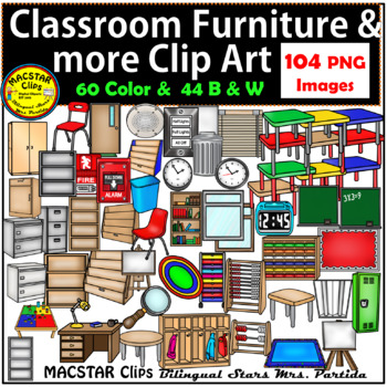 Preview of Classroom Furniture & more Clip Art