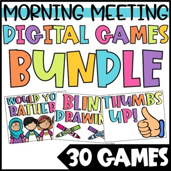Preview of Classroom Games | Digital Morning Meeting Games BUNDLE