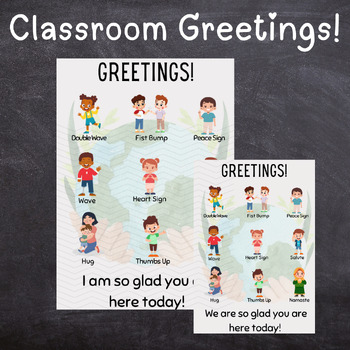 Preview of Classroom Greetings Poster