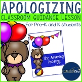 Apologizing Classroom Guidance Lesson for Pre-K and Kinder