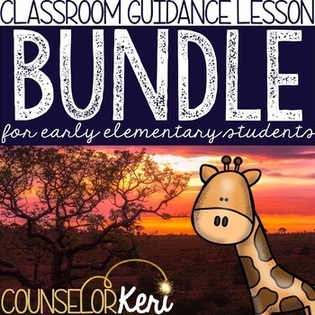 Preview of Safari Classroom Guidance Lessons for Early Elementary School Counseling