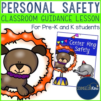 Preview of Personal Safety Classroom Guidance Lesson for Pre-K and Kindergarten Counseling