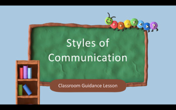 Preview of Classroom Guidance Lesson | Styles of Communication | School Counseling Resource