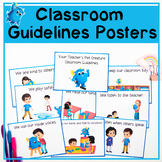 Editable Visual Classroom Guidelines & Rules Posters - Pos