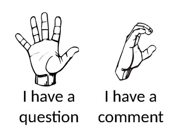Preview of Classroom Hand Signals
