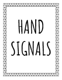 Classroom Hand Signals