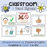 Hand signals for Classroom Management | Bilingual Resource
