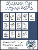 Classroom Hand Signals (ASL sign language)